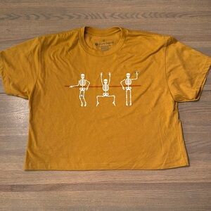 Pure Barre Cropped Skeleton Tee